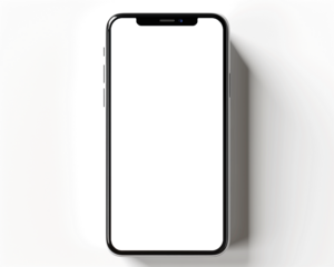 smart phone with blank screen