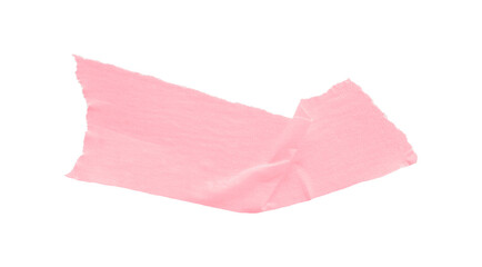 Fototapeta premium Pink masking tape, plastic scotch, on a transparent background.