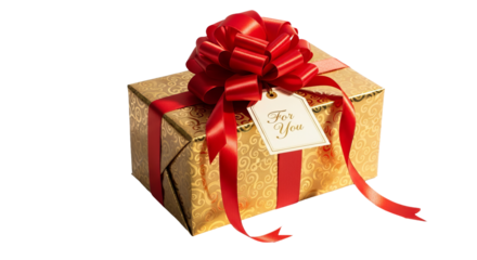 Gift is adorned with a red ribbon and a decorative bow, featuring a tag on a . - high quality Gift is adorned with a red ribbon and a decorative bow,