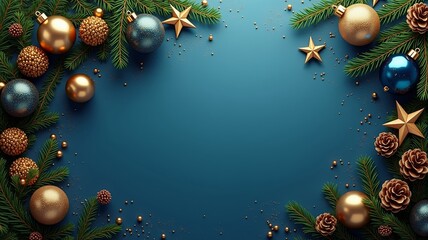 Merry Christmas background with christmas element. Vector illustration.