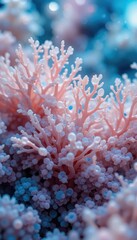 Vertical Macro Shot of Organic Coral-Like Structures in Pastel Colors