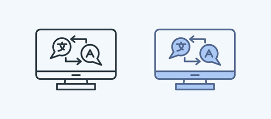 Translate Icon Multiple Style