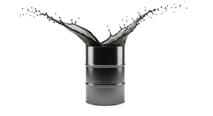 liquid is splashing out of a metallic barrel against a completely ! - high quality liquid is splashing out of a metallic barrel against a completely !