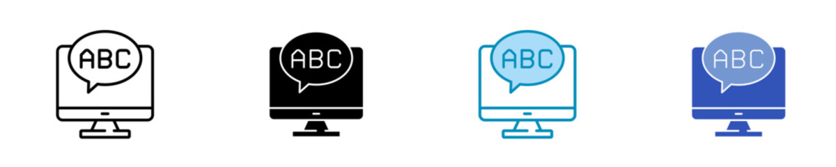 Computer  Icon Set Multiple Style Collection