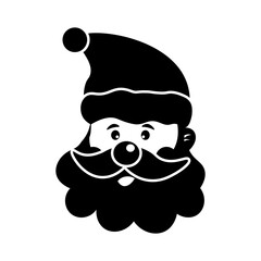 Fototapeta premium Santa Claus Solid Icon
