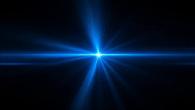 Abstract Blue Light Burst Effect Animation