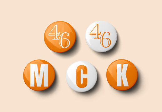 Circle Badge Set Mockup