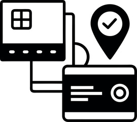 Vector icons set of mobile phone symbols for web design business technology