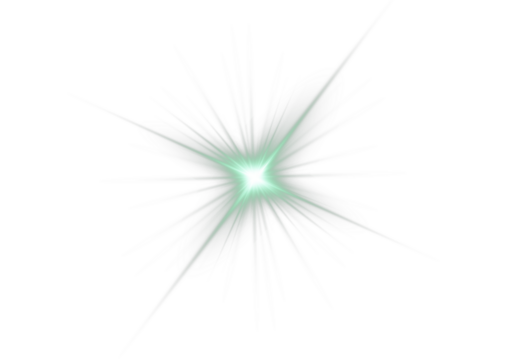 Luminous green star PNG with sparkling gradient and transparent glow. Radiant beams create a magical and fresh visual accent. Perfect for digital art, festive designs, or nature-themed compositions.