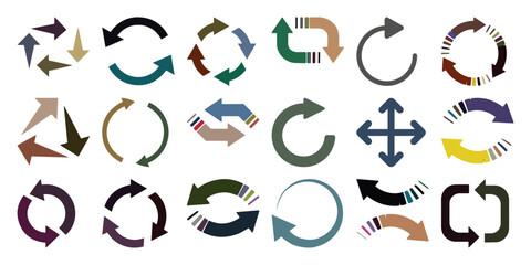 Collection of Various Arrow Icons and Symbols