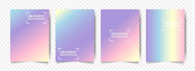Pastel Soft Gradient Backgrounds with Paper Effect for Modern Design Projects