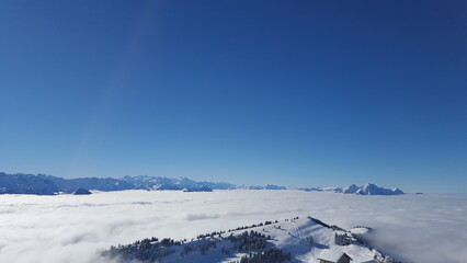 Obraz premium Wonderful view from top of the Rigi 5