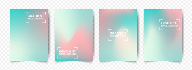 Fototapeta premium Modern Abstract Pastel Gradient Presentation Background Design for Cover Templates