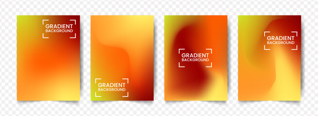 Obraz premium Modern Abstract Orange Color Gradient Background Template for Presentation Design