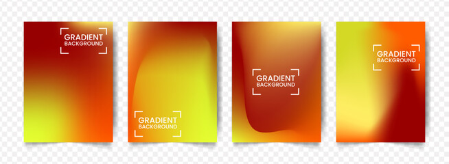 Vivid Color Abstract Modern Gradient Background Set for Presentation Template