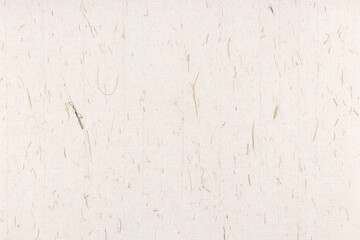 Fototapeta premium Plant fibers decorative paper texture. Decorated rice fragrance paper background. Landscape horizontal orientation.