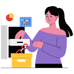 Building internal link structure to improve website authority and SEO PNG File On Transparent Background
