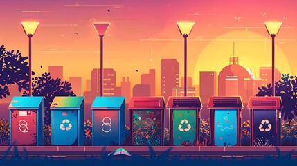Sustainable city waste management system and a positive vision for the future