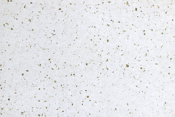Naklejka premium Green leaf pieces with fibers paper surface. Decorative plant paper texture. Grass decorated paper background. Landscape horizontal orientation.