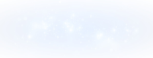 Elegant Glowing Dust: Sparkling Christmas Atmosphere with Transparent PNG Overlay for Festive Photos