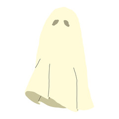 Ghost 3 cute, PNG illustration.