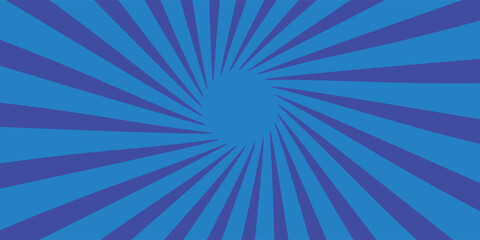 blue rays comic background design vector template