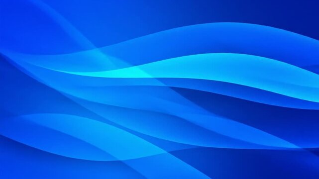 Abstract Blue Wave Motion Graphic Design