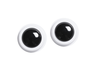 Googly Eyes Isolated on Transparent Background – Fun Cartoon Eyes Clipart PNG