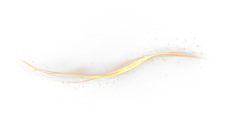 Beautiful Golden Glowing Light Trail PNG Overlay designed specifically for Motion Graphics projects and effects
