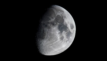 Moon In Growing Phase Waxing Gibbous Taken By Telescope Awesome Details It Was Cared By Me In Processing Mode