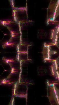 Psychedelic kaleidoscope sequence with seamless loop designed for meditation, yoga, festivals, and VJ performance, psychedelic tunnel effect with hypnotic repetition and fractal detail