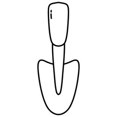 trowel spade icon vector