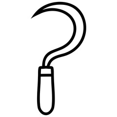 Farm sickle icon vector