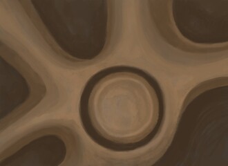 Abstract image for printing. Picture for modern interiors. The picture is painted by hand on a tablet. © neurostructure