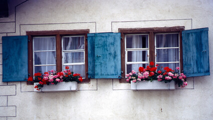 Andeer, historic village along the Viamala, Switzerland