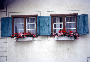 Andeer, historic village along the Viamala, Switzerland