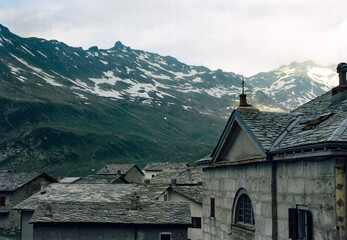 Montespluga, old village along the Spluga pass, Italy