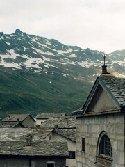 Montespluga, old village along the Spluga pass, Italy