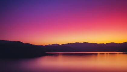 sunset over the lake