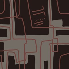 Minimal abstract image for printing. Picture for modern interiors. The picture is painted by hand on a tablet. © neurostructure