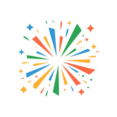 Sparkling light icon vector on White Background ,Vector Art Illustration on white background.