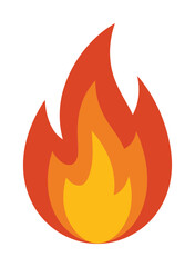 Fire flame heat energy vector illustration