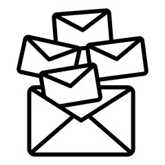 Icon about Spamming. Email Spamming. Unwanted Messages and Cyber Security Threats