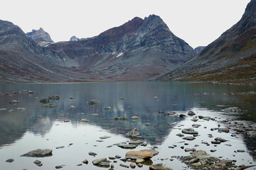Landscape of the coast of East-Greenland