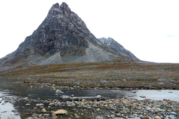 Landscape of the coast of East-Greenland