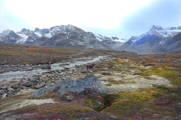 Landscape of the coast of East-Greenland