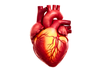 Elaborate curled dark brown mustache isolated on transparent background