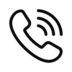Phone Receiver Icon Vector for Communication and Support