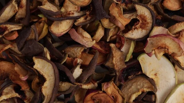 dried apples and pears sliced ​​for compotes, winter supplies