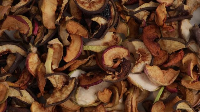 dried apples and pears sliced ​​for compotes zoom